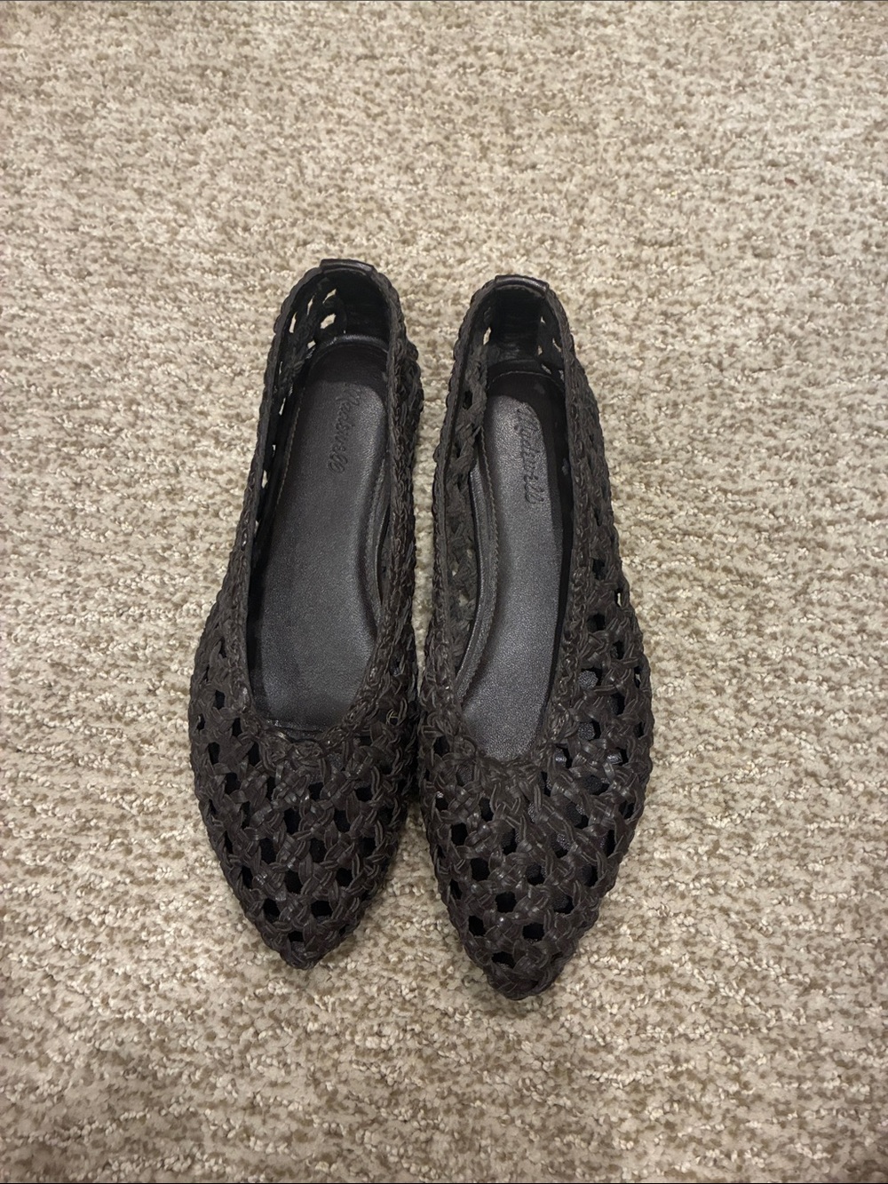 Madewell Woven Pointed Toe Flats